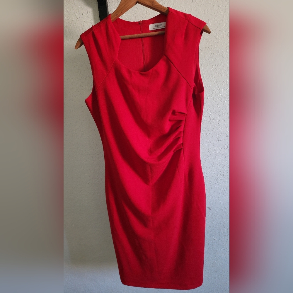 ANDREA FENZI Bold Red Mini Dress
